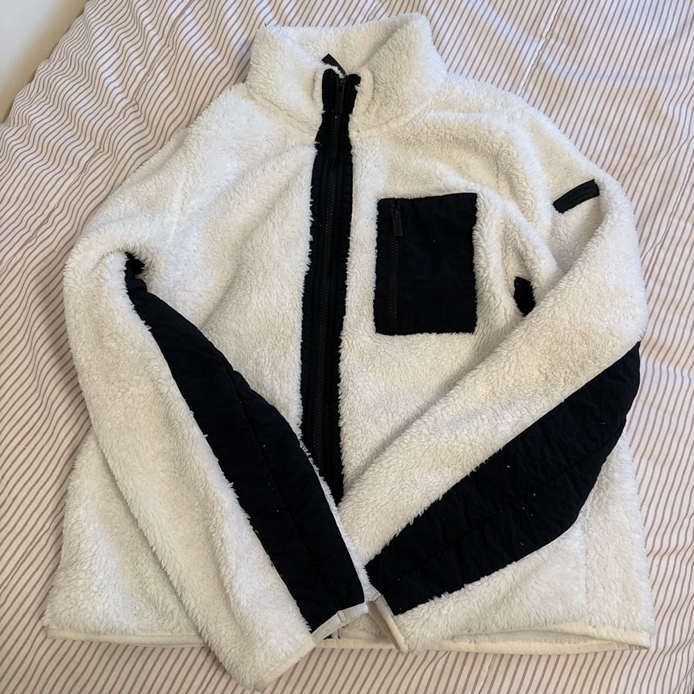 Calvin Klein White and Black Performance Fleece